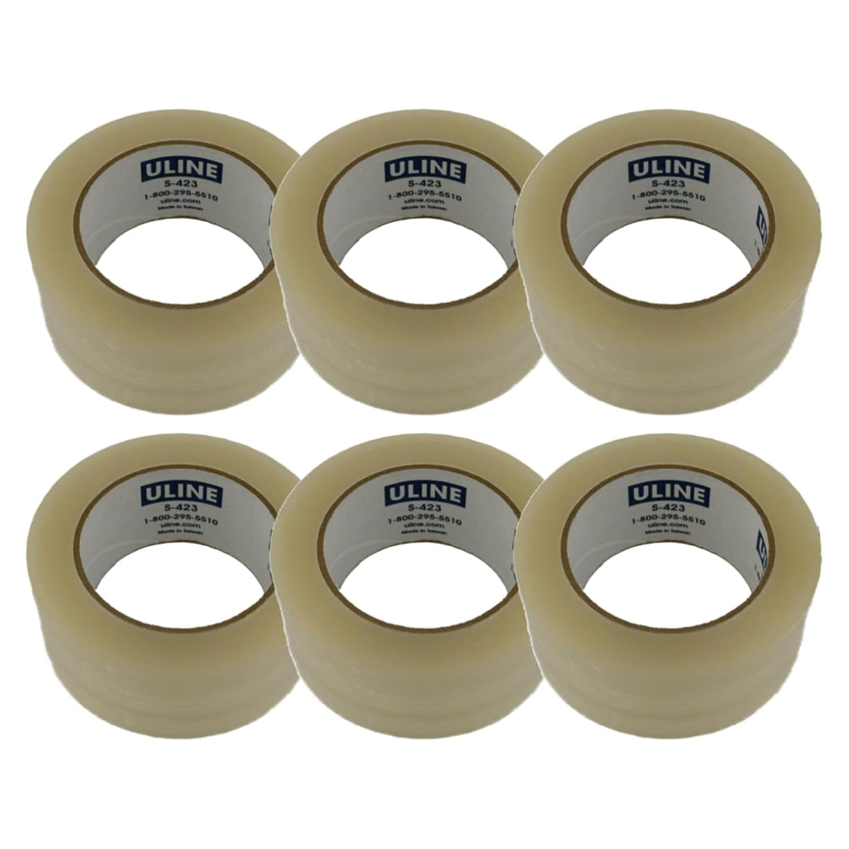 2 Mil Clear Packing Tape, 2" x 110 yds | Part # S-423 (6 Rolls)