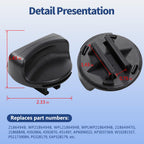 Upgraded WP2186494B Refrigerator Water Filter Cap Black Replacement Part