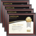 8.5x11 Document frames,Real Glass Fronts, 4 Pack Certificate Frames for Wall Or Tabletop Display,Diploma Frames For