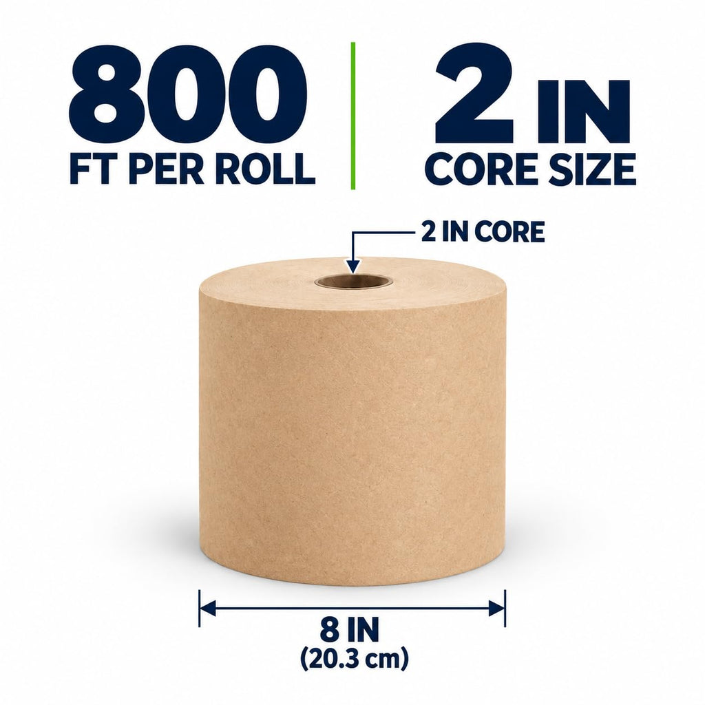 Morsoft R6800 Hardwound Roll Towels, Brown