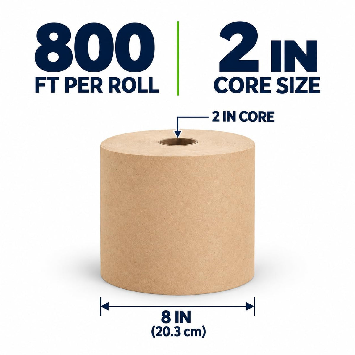 Morsoft R6800 Hardwound Roll Towels, Brown