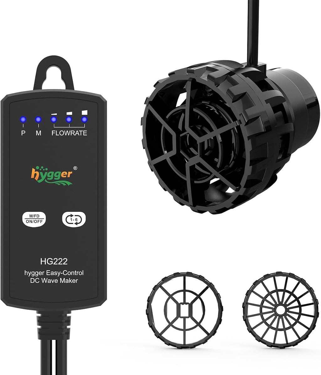 Aquarium Wave Maker for 5-10 Gallon Fish Tanks, Adjustable DC Power Heads for Aquarium with Controller, Aquarium