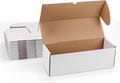 12x4x4 White Shipping Boxes Set of 25, Corrugated Cardboard Mailer Boxes for Packaging Small Business Mailing Gifts