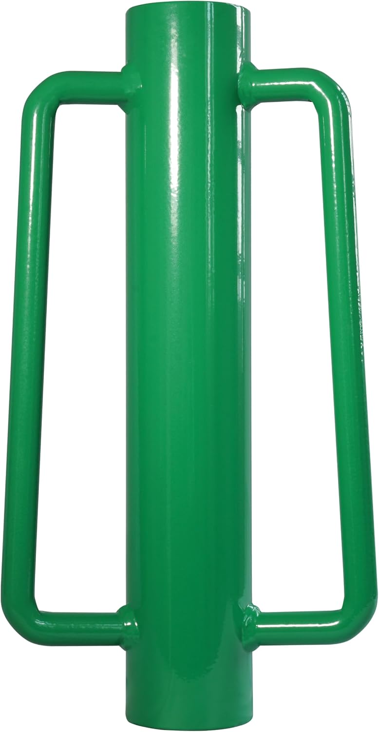 Fence Post Driver, Heavy Duty Hand Post Pounder with Handle - Use for Metal U Posts, T Posts, Garden Fence (10 LBS)
