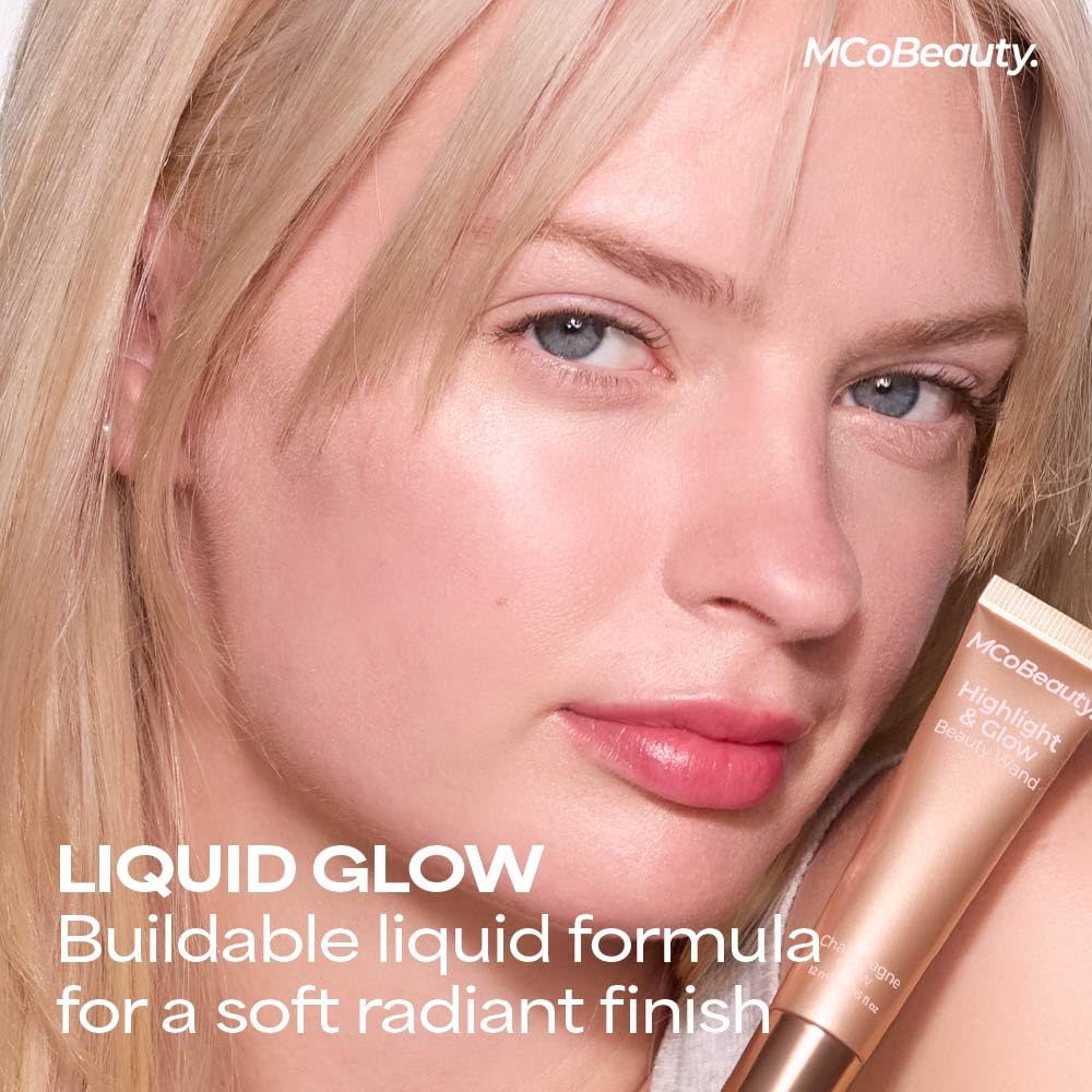 Highlight & Glow Beauty Wand Liquid Highlighter - Champagne