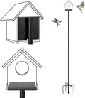 68in Adjustable Bird Feeder Pole for Outdoors | With Stable 5 Prong Base, Heavy-Duty, Bluebird House Support Rod
