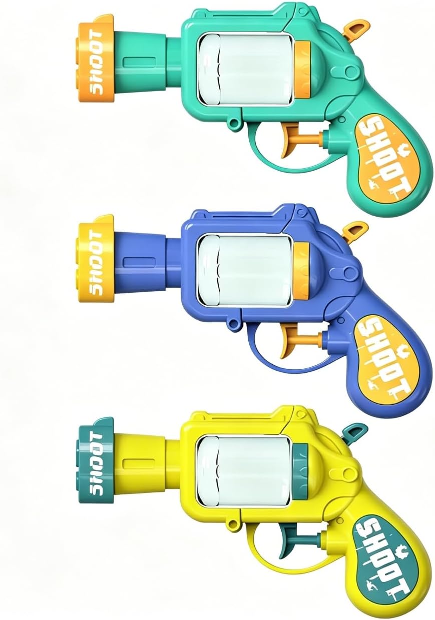 3-Pack Multicolor Water Blaster Set,Outdoor Pool & Beach Water Toy