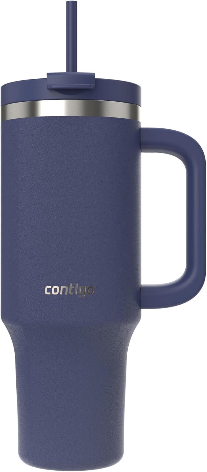 Streeterville 40oz Tumbler Stainless Steel Vacuum Insulated Leak-Proof Cold for 29 Hours Indigo