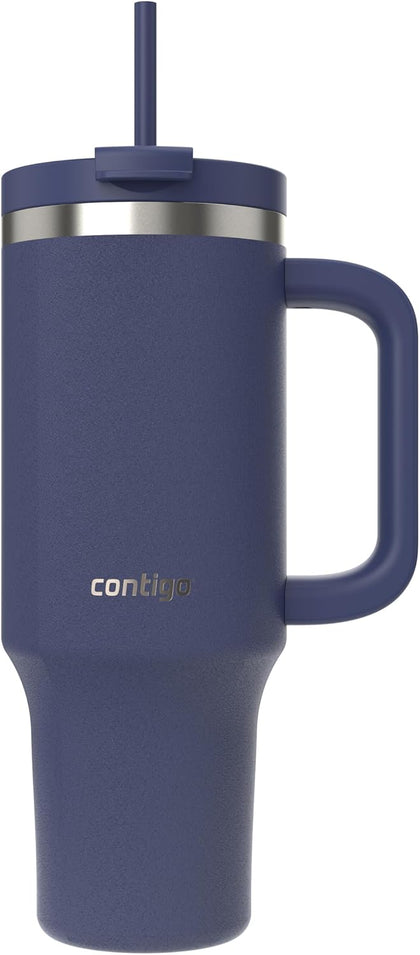 Streeterville 40oz Tumbler Stainless Steel Vacuum Insulated Leak-Proof Cold for 29 Hours Indigo