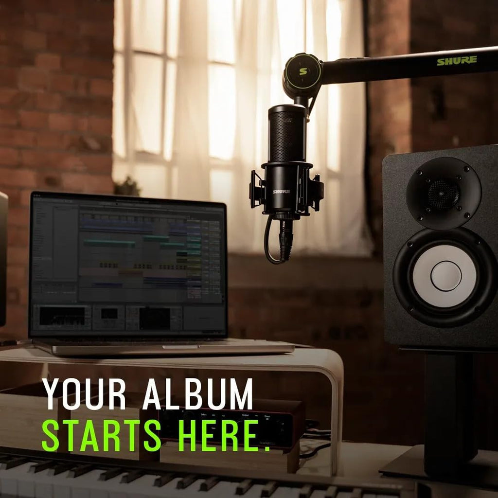 SM4 XLR Studio Condenser Microphone Kit for Recording | Home-studio condenser mic with mix-ready audio, all-metal