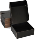 9x9x3 Black Shipping Boxes for Small Business, Packing, 25 Pack