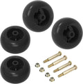 Mower Deck Wheels Fit for Craftsman Husq Cub JD Lawn Mower Tractor Replace for 753-04856A Deck Rollers Gauge Wheel for 54" 48" Deck 4 Set