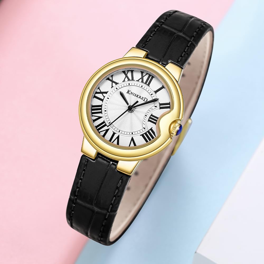 Classic Watch for Women with Vintage Roman Numerals and Solid Stainless Steel Band Ladies Casual Watch