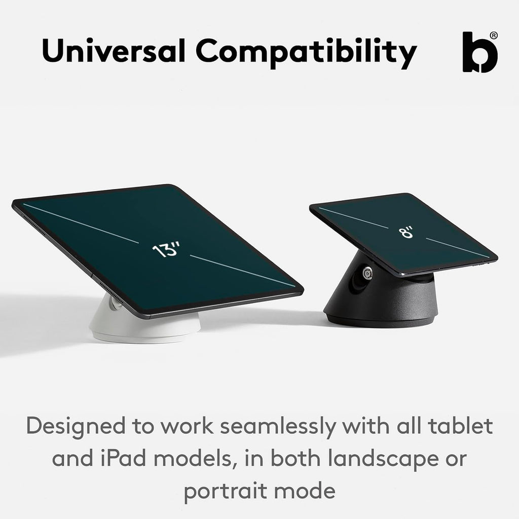 Click iPad POS Stand & Docking Station | iPad Stand for Business | Compatible with All Tablet Models | Table Mount