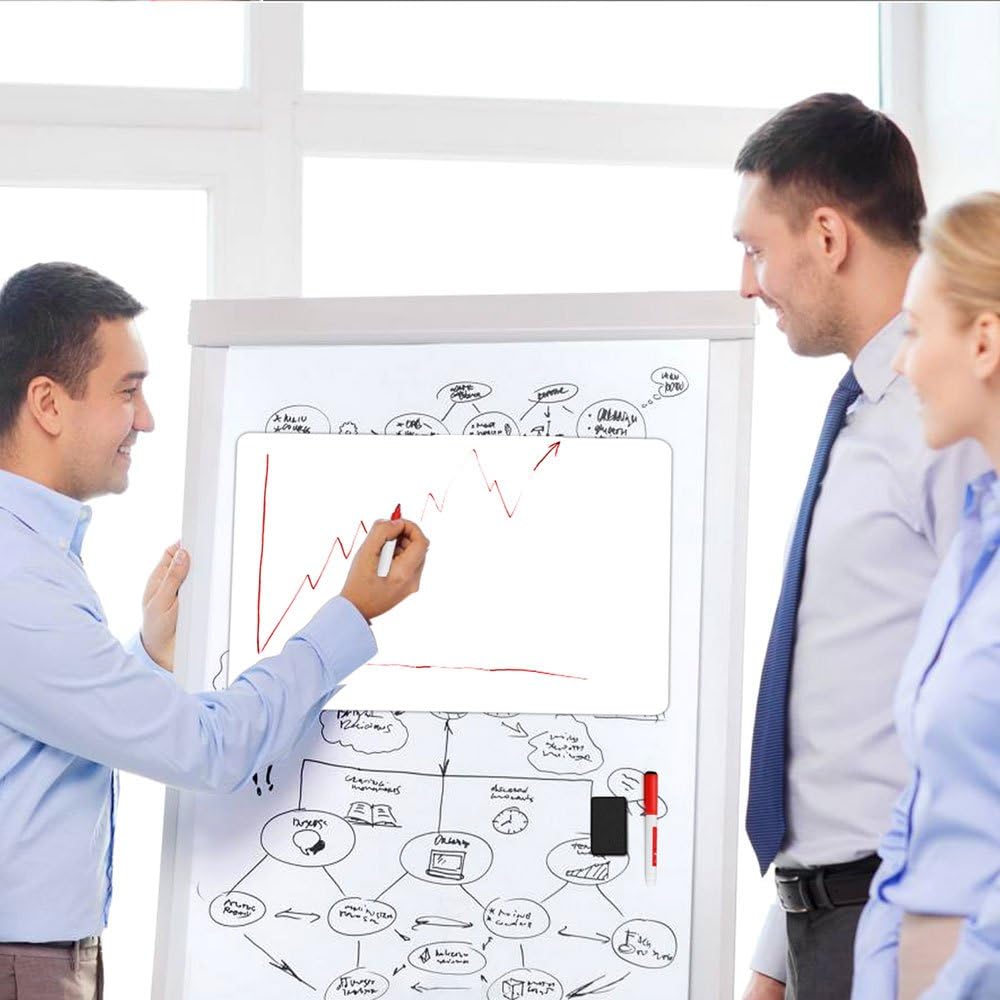 Magnetic Dry Erase Board Fridge White Board Sheet 20x13 inch, Flexible Large Refrigerator Magnets Whiteboard Planner