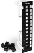 iwillink Blank 12 Port Keystone Patch Panel with 89D Wall Mount Bracket