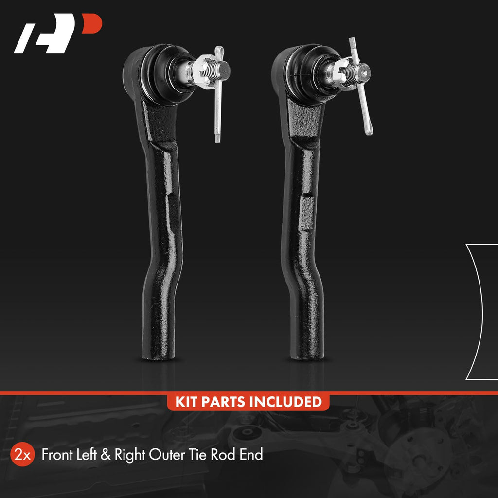 A-Premium Front Outer Tie Rod End, Compatible with Honda