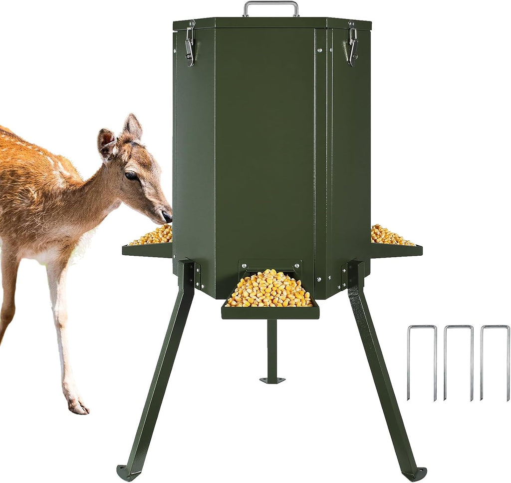 Deer Feeder, Metal Gravity Feeders for Deer