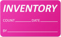 Inventory Labels, 2.5 x 1.5 inch, Bright Pink, 300 Labels
