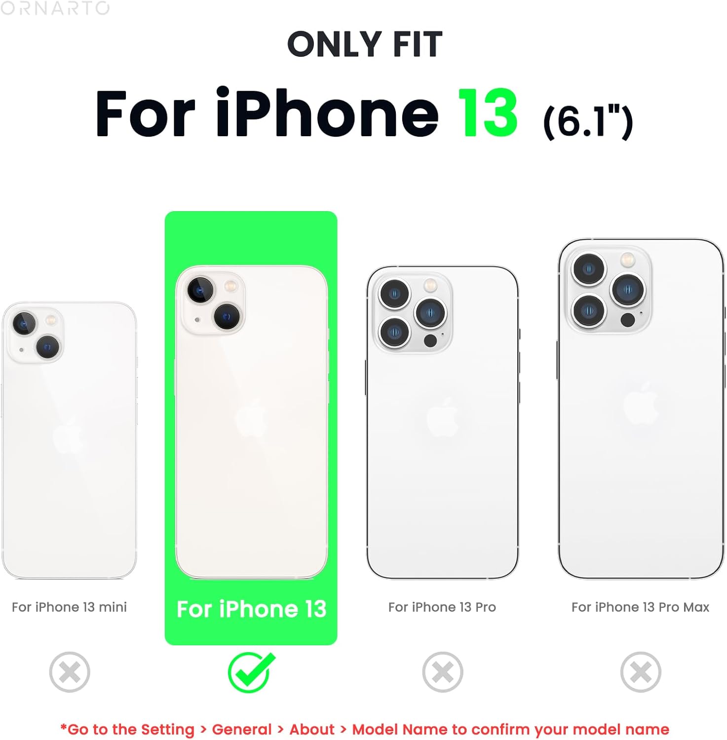 Compatible with iPhone 13 Case 6.1, Slim Liquid Silicone 3 Layers Full Covered Soft Gel Rubber Phone Case Protective