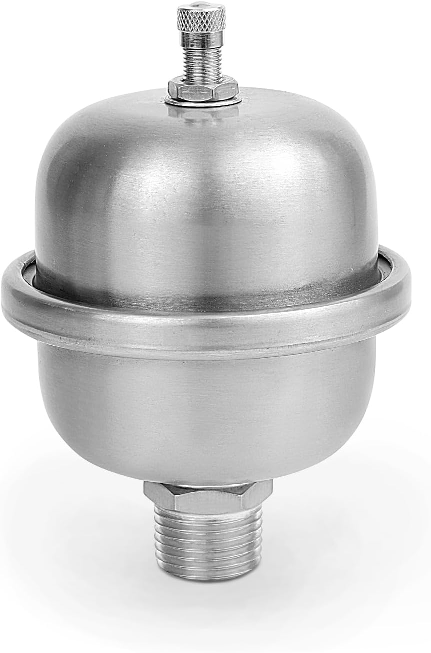 Supply Giant 2 Gallon Capacity Mini Thermal Expansion Tank for Tankless or Point-of-Use Water Heaters, 304 Stainless