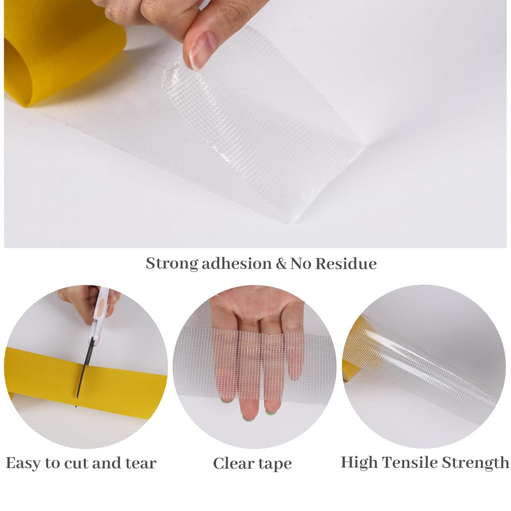 Double Sided Fabric Tape Heavy Duty Carpet Tape 2in x 66ft