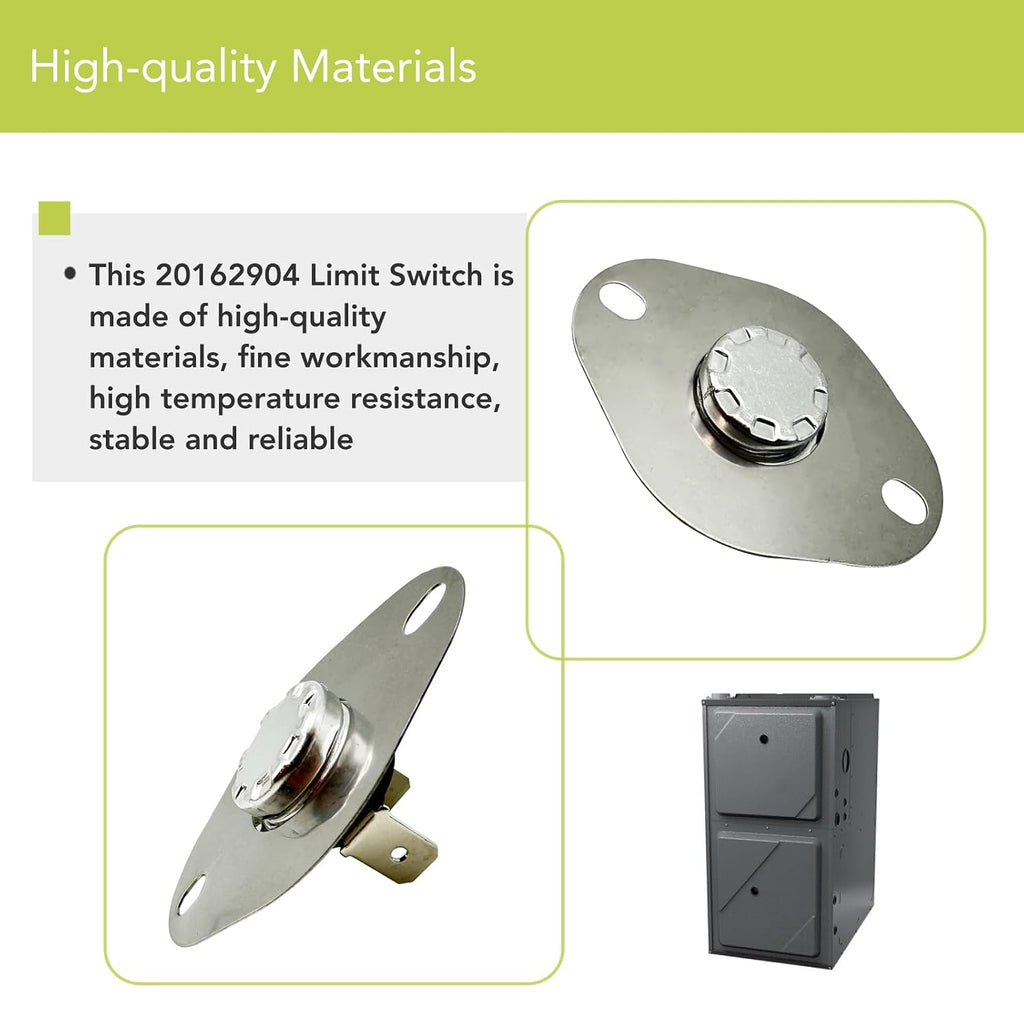 Fit for Goodman Furnace Primary Limit Switch 20162904 High Limit Switch 150°/110° Memiuyelay
