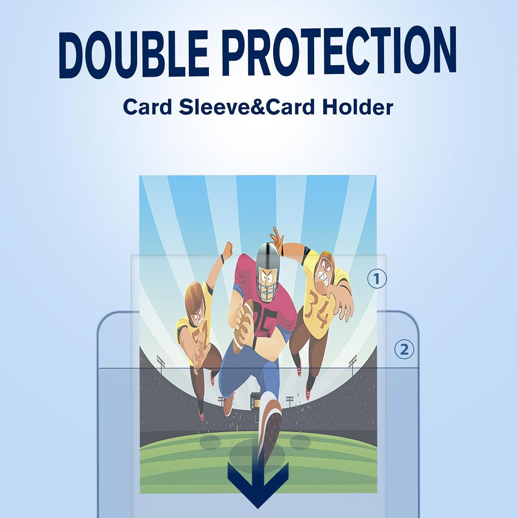 300ct Semi Rigid Card Holders & Penny Sleeves - Card Savers for Grading | High-volume CaProtection for Grading
