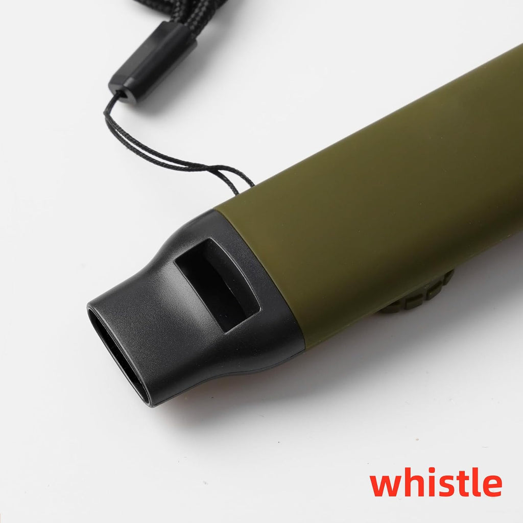 Emergency Survival Safety Whistle，Whistle for Kids with Lanyard,Compass,Thermometer,Ideal for Kayaking, Boating