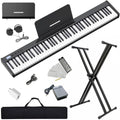 Semi-weighted 88 Keys Piano Keyboard Compact Portable Digital Piano Set for Beginners with Stand, Carrying Case