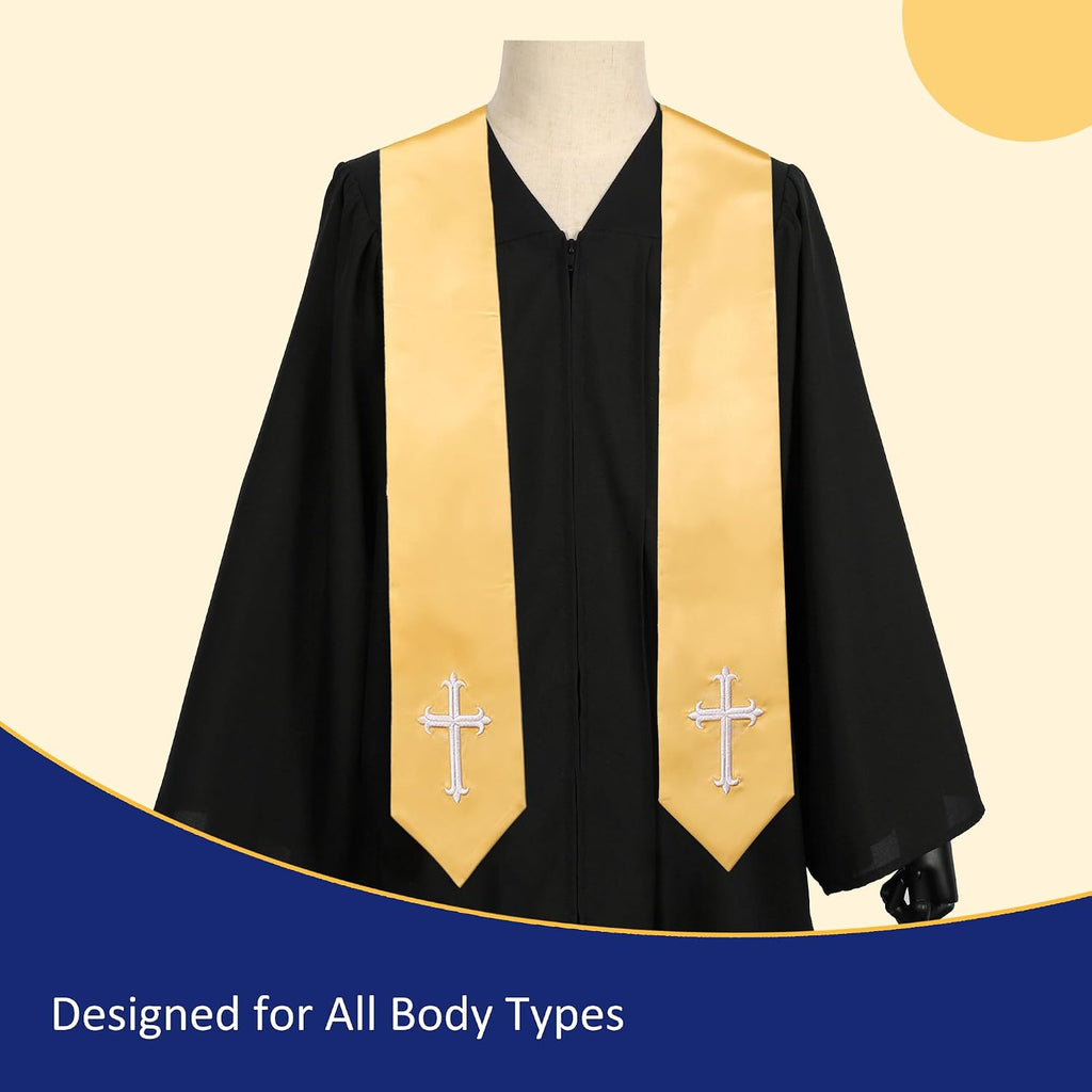 Clergy Stole & Choir Stole with Embroidered 60/72"
