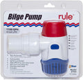 Rule 27DA, Standard Bilge Pump Non-Auto, Submersible, 1100GPH, 12V