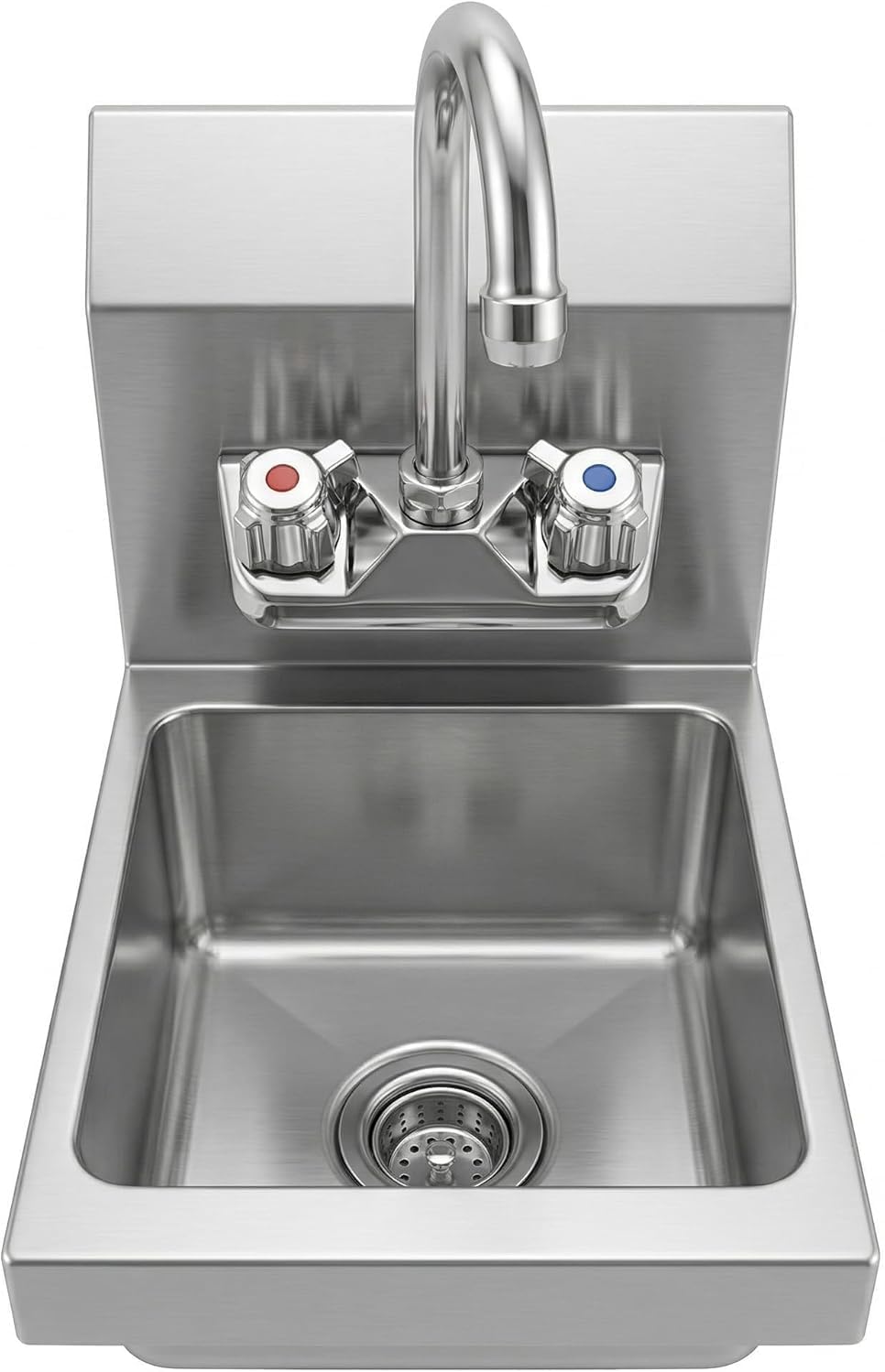 12" x 10" Wall Mount Hand Sink, Faucet, NSF