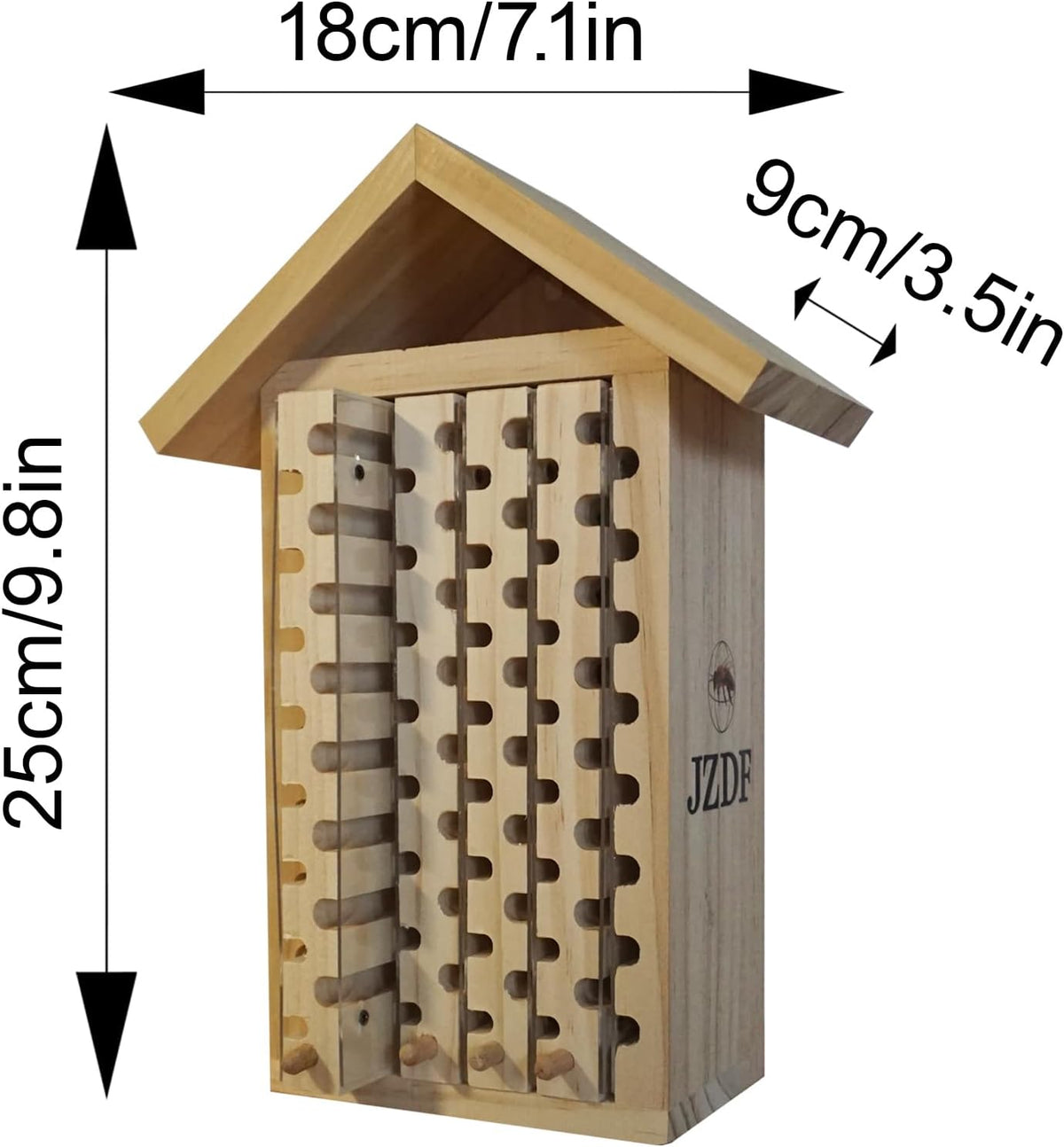 Mason Bee House,JZDF Bug Hotel,Bug Hotel,Carpenter Bee House for The Garden,Leaf Cutter Bees House