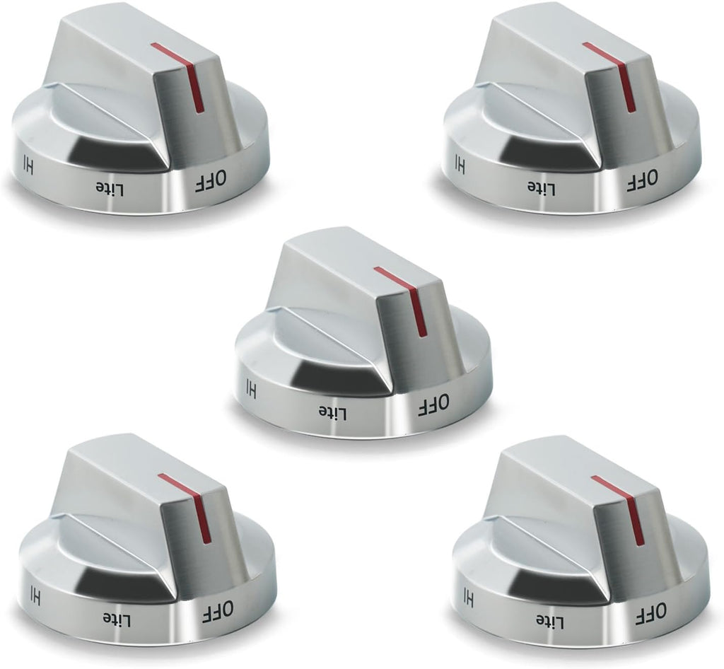 Original-Spec Stove Knobs Replacements DG94-04167X (5-Pack) | Compatible with Samsung Gas Stove Range Oven
