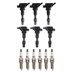 TRQ Ignition Coil & Spark Plug Kit Iridium 12 Piece