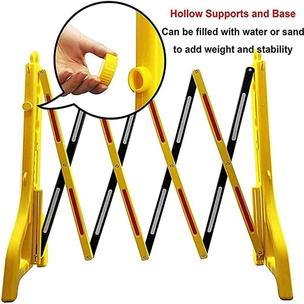 Parking Barrier Expandable Safety Barricades, Mobile Barricade, Road Fence Plastic Barrier Water Filled W/Reflective