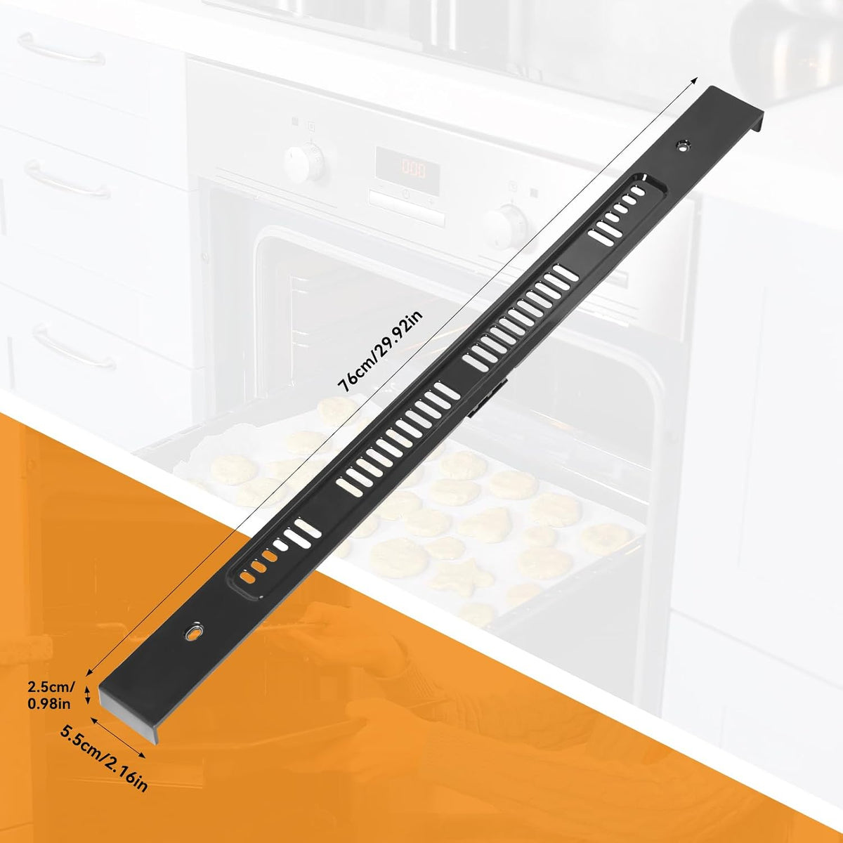 W10310922 Range Oven Door Vent Trim Compatible Whirlpool Genuine OEM