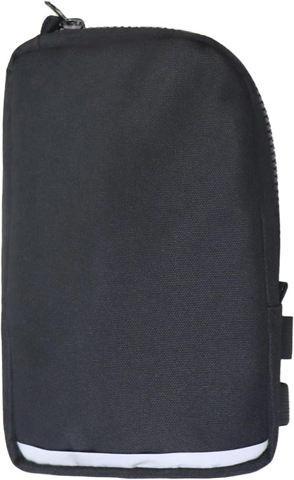 Wheelchair Phone Pouch Holder Bag – Compact Lightweight Organizer with Zipper, Front Frame Mount Storage for Wallet