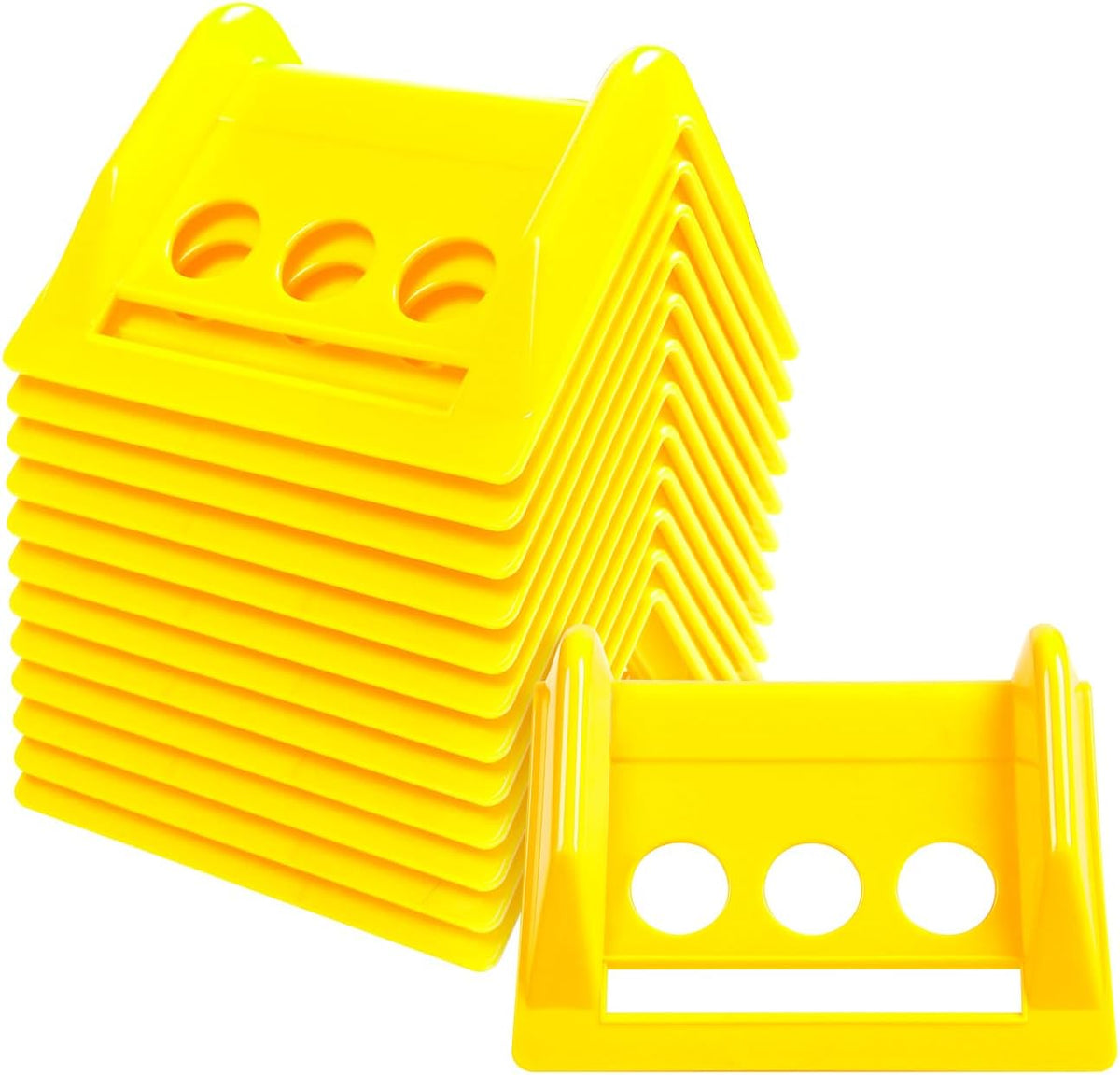 4" Flatbed Edge Protectors 24 Pack Plastic Corner Protector with Carrying Case, Strap Corner Protectors for Flatbed