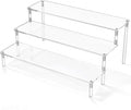 Acrylic Display Riser, Clear Perfume Organizer, 3 Tier Cupcake Stand | Acrylic Shelves for Amiibo Funko POP Figures