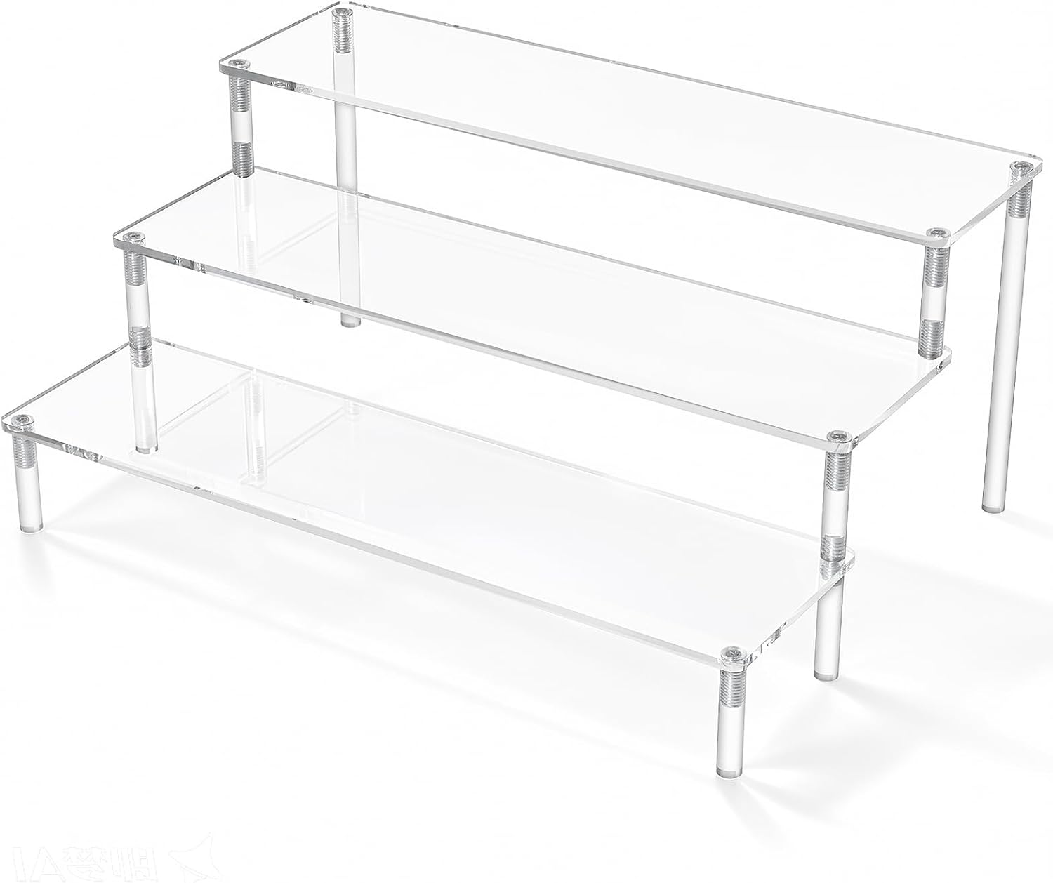 Acrylic Display Riser, Clear Perfume Organizer, 3 Tier Cupcake Stand | Acrylic Shelves for Amiibo Funko POP Figures