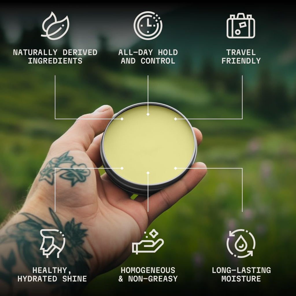 Beard Oil and Balm - Men's Beard Grooming Kit with All-Natural Beard Oil and Leave in Beard Balm Conditioner