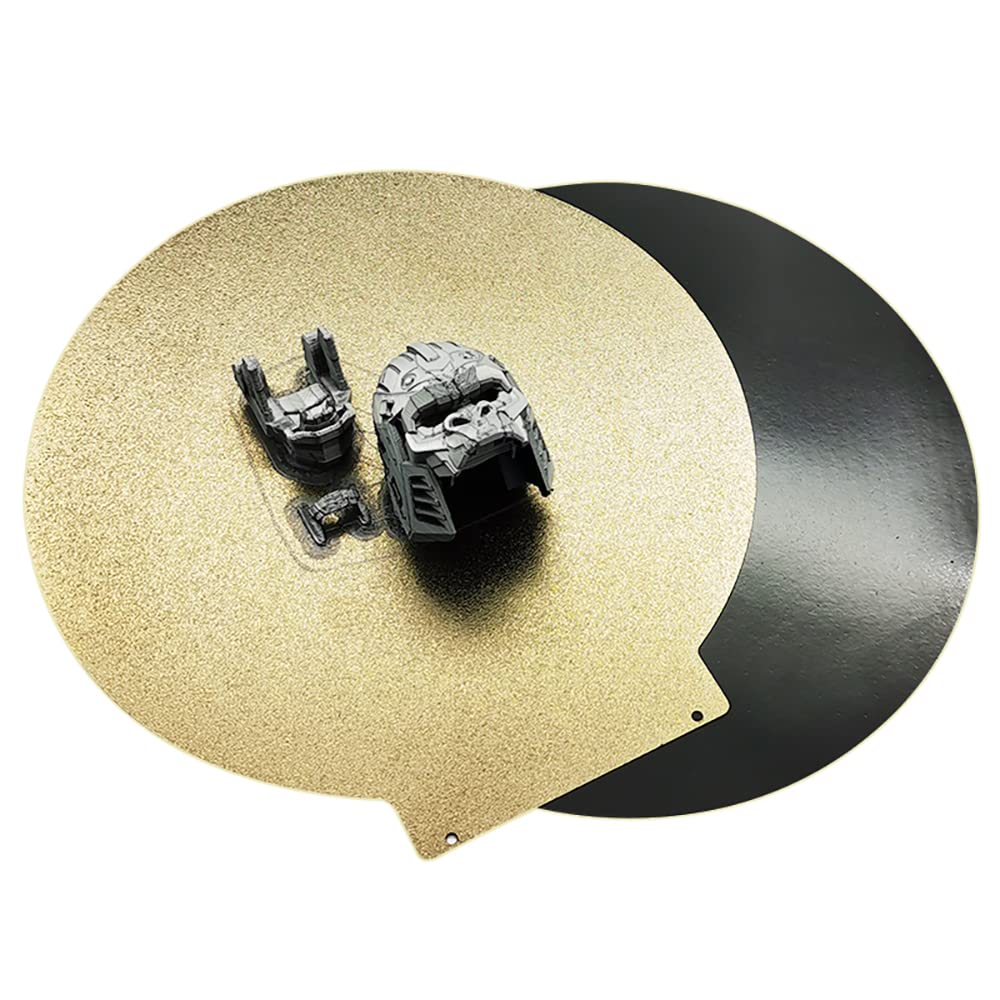 Round 120mm in Diameter Flexible Spring Steel Platform Magnetic Build Plate【Textured Double Sided PEI Sheet】for