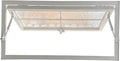 Aluminum Basement Hopper Window with Tempered Glass, Shed Windows