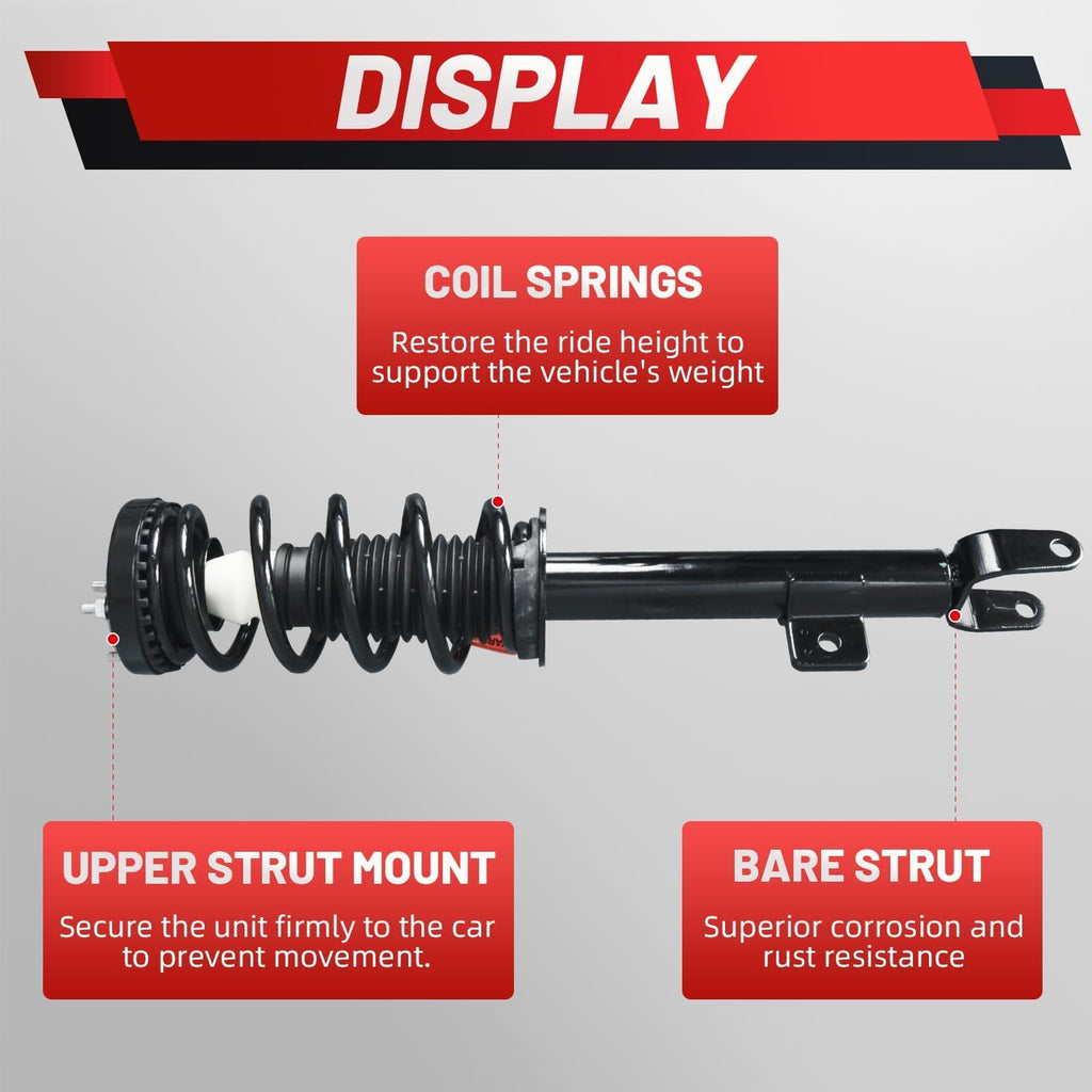 Front Struts Assembly Shock Absorber Fit for Dodge
