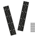 2PCS Black 8-Inch 2" Open Width Stainless Steel Piano Hinge