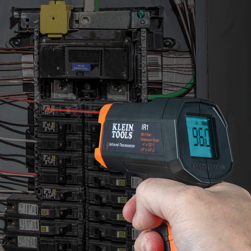 IR1 Infrared Thermometer with Targeting Laser, Auto-Hold, More