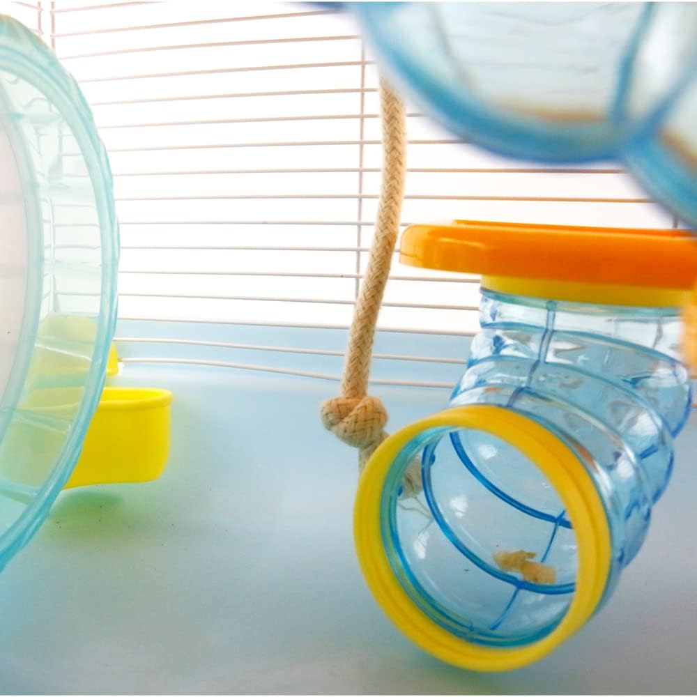 PETZHUBO Hamster Cage Small Animal Cage 3 Layers Cage Size：14.17"(W) X10.63(L) X16.73 (H) Suitable for Hamsters up to