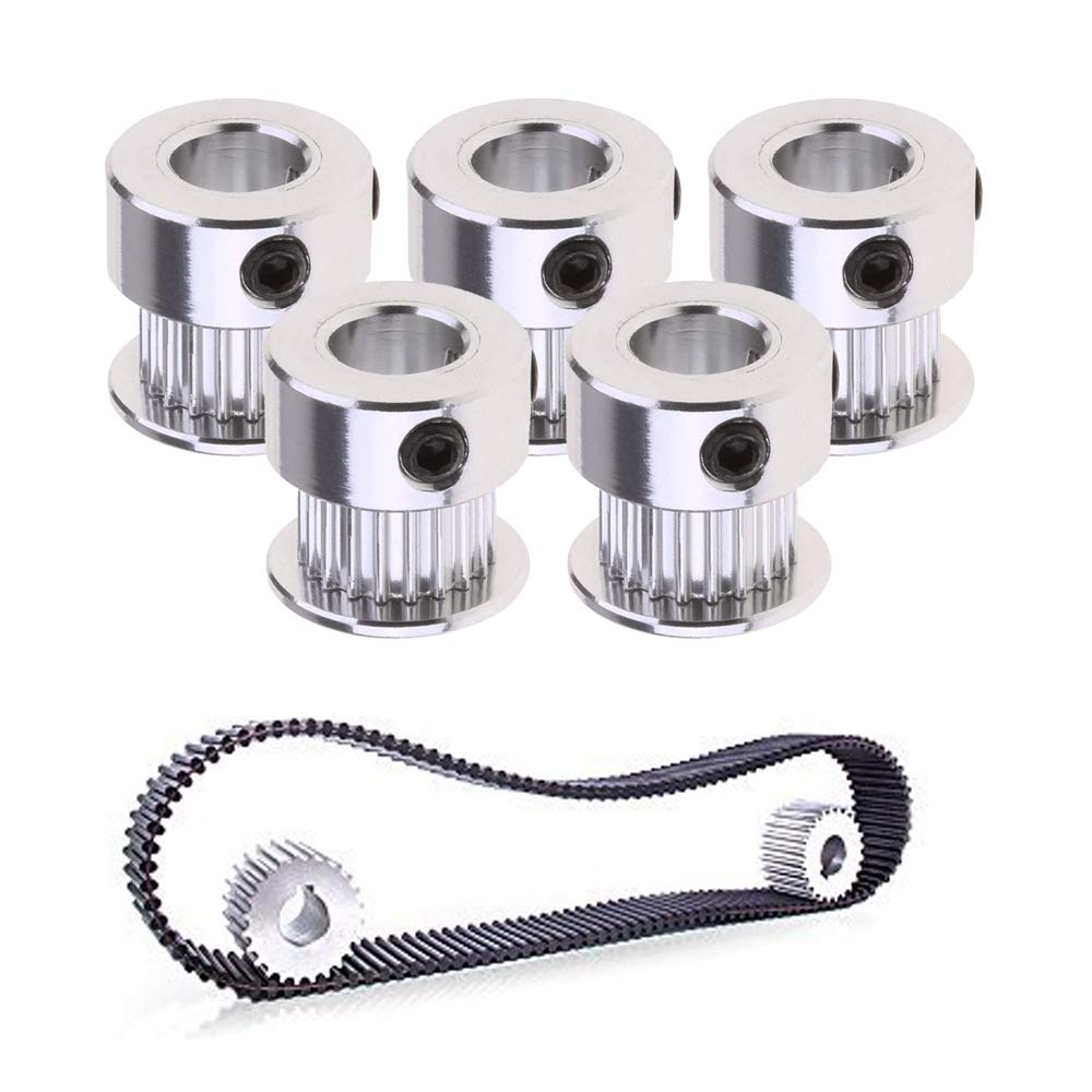 Saiper GT2 Timing Belt Pulley 20 Teeth Bore 8mm(5pcs)